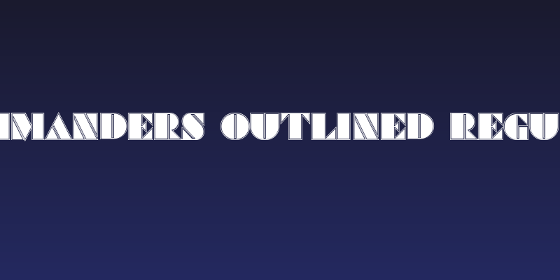 Commanders Outlined Regular Social Header