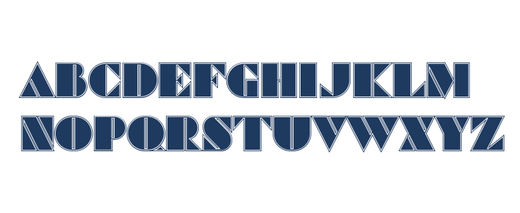 Commanders Outlined Regular Lowercase