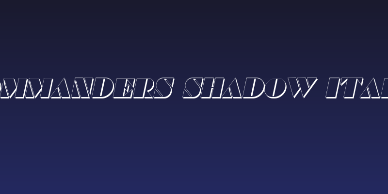 Commanders Shadow Italic Social Header