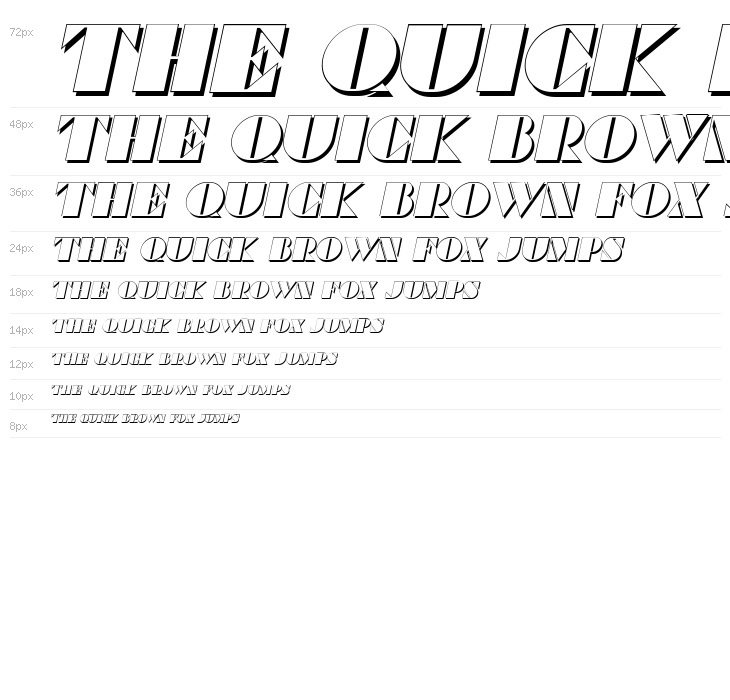 Commanders Shadow Italic Waterfall