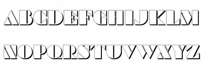 Commanders Shadow Regular Schriftart Groß