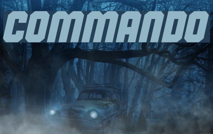 Commando Font examples