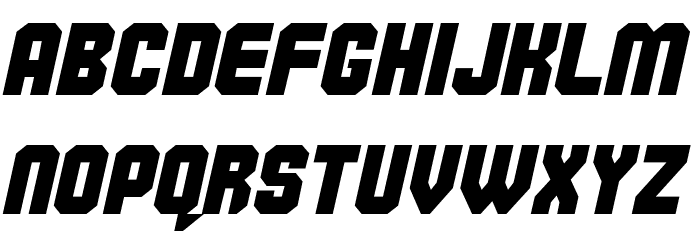 Commando Font LOWERCASE