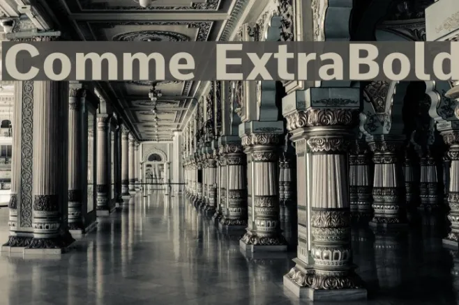 Comme ExtraBold Example 3