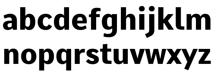 Comme ExtraBold Font LOWERCASE