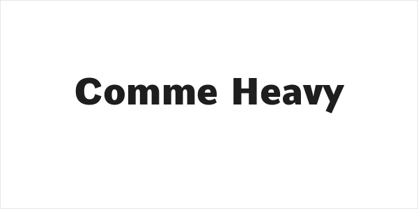 Comme Heavy Logo