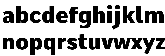 Comme Heavy Font LOWERCASE