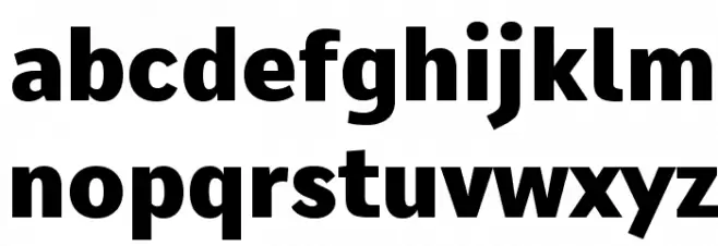 Comme Heavy Font LOWERCASE