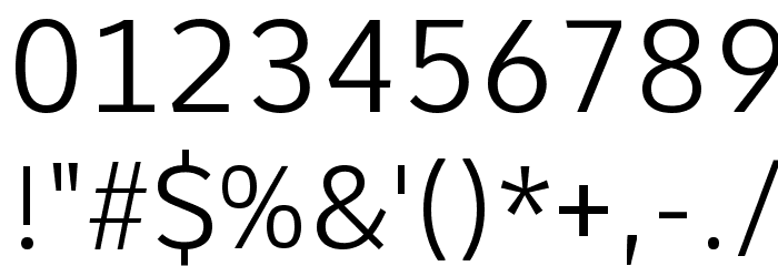 Comme Light Font OTHER CHARS
