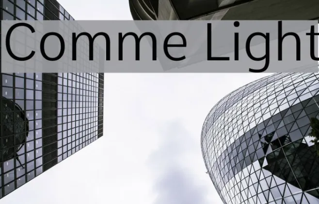 Comme Light Example 3