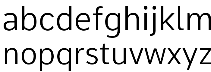 Comme Light Font LOWERCASE