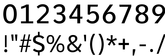 Comme Medium Font OTHER CHARS