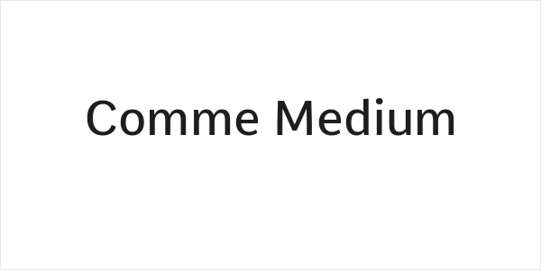 Comme Medium Logo
