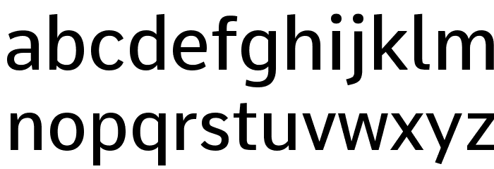 Comme Medium Font LOWERCASE