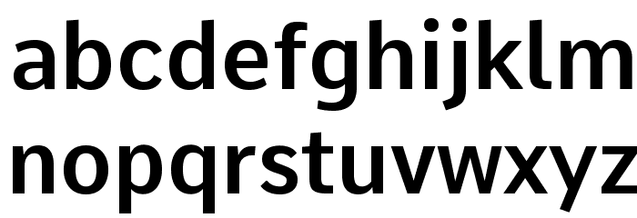 Comme SemiBold Font LOWERCASE