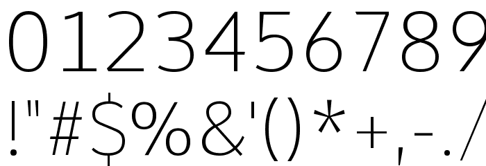 Comme Thin Font OTHER CHARS