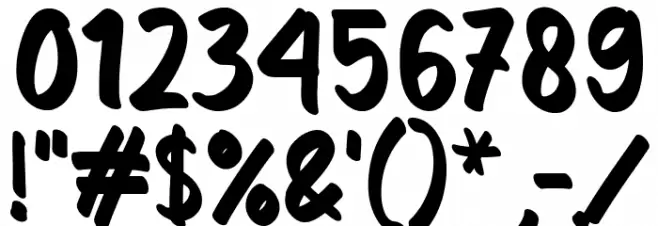 Commemorate Font OTHER CHARS