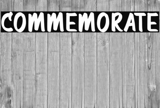 Commemorate Font examples