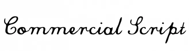 Commercial Script  Fuentes Gratis Descargar
