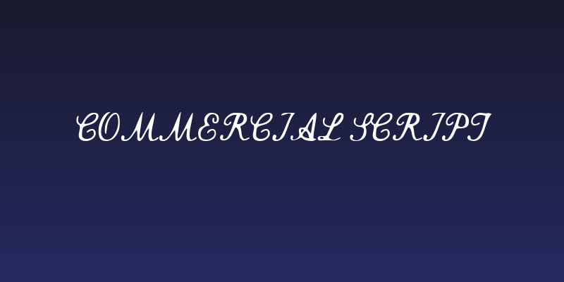 Commercial Script Social Header