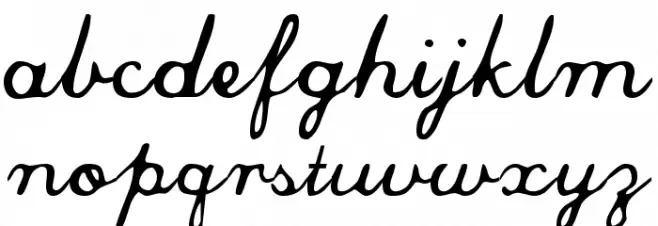 Commercial Script Polices MINUSCULES