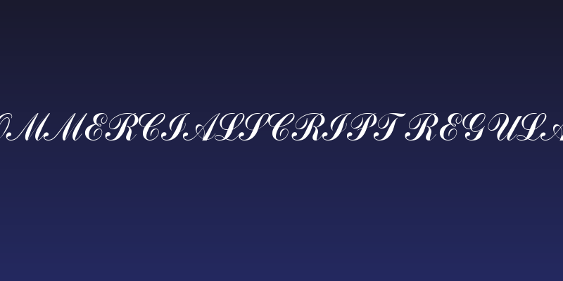 CommercialScript Regular Social Header