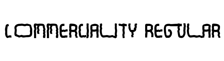 Commerciality Regular  नि: शुल्क फ़ॉन्ट्स डाउनलोड