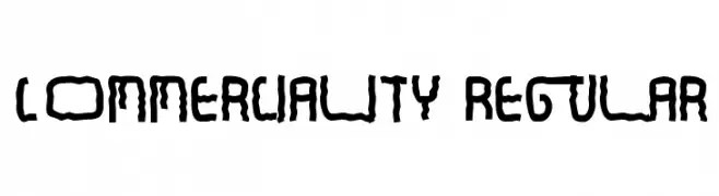 Commerciality Regular  font caratteri gratis