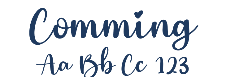Comming Font Preview