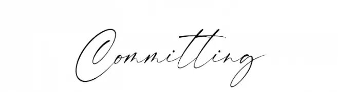 Committing  Frei Schriftart Herunterladen