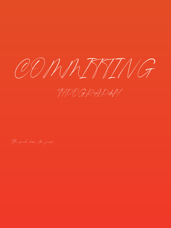 Committing Poster