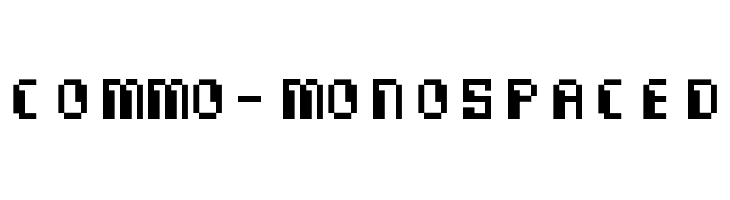 Commo-Monospaced Fonte