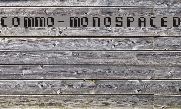 Commo-Monospaced Font examples