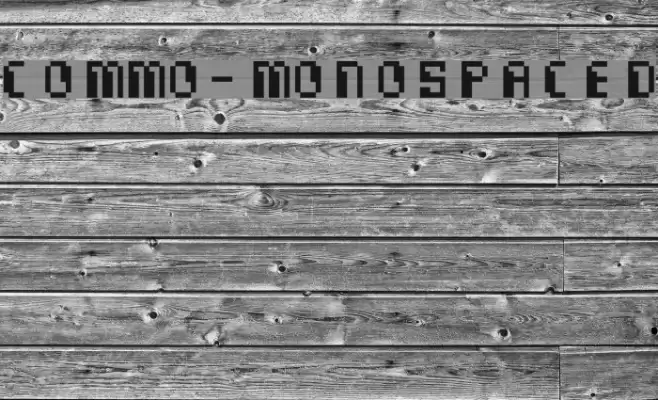 Commo-Monospaced Fuentes examples