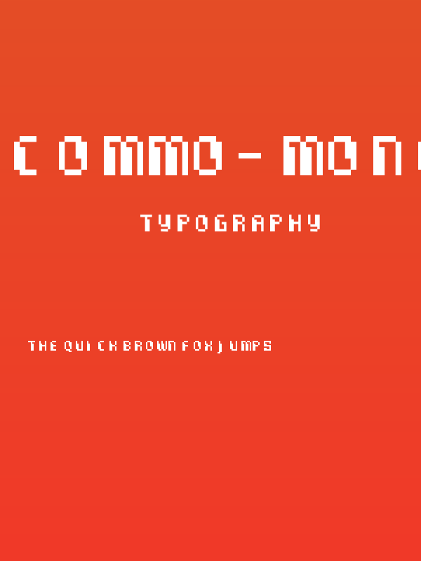 Commo-Monospaced Poster