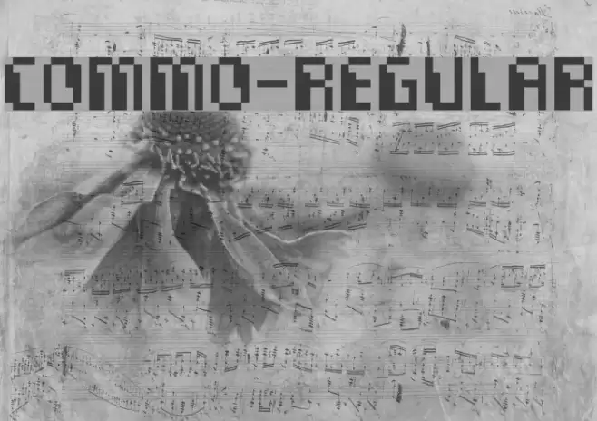 Commo-Regular Font examples
