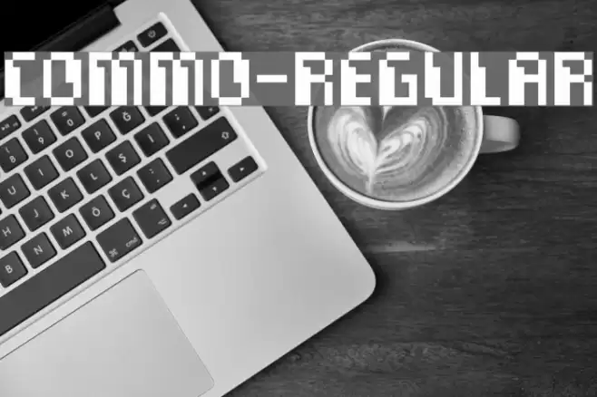 Commo-Regular Font examples