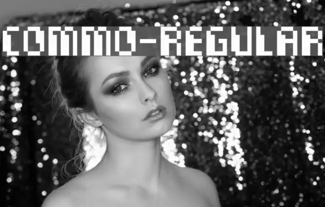 Commo-Regular Font examples