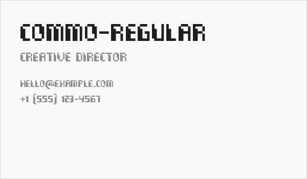 Commo-Regular Business Card