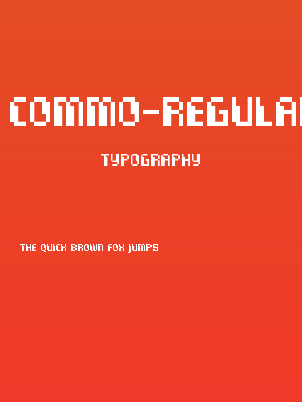Commo-Regular Poster
