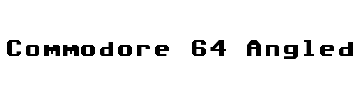 Commodore 64 Angled Font