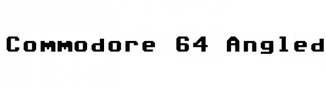 Commodore 64 Angled  Descarca Fonturi Gratis