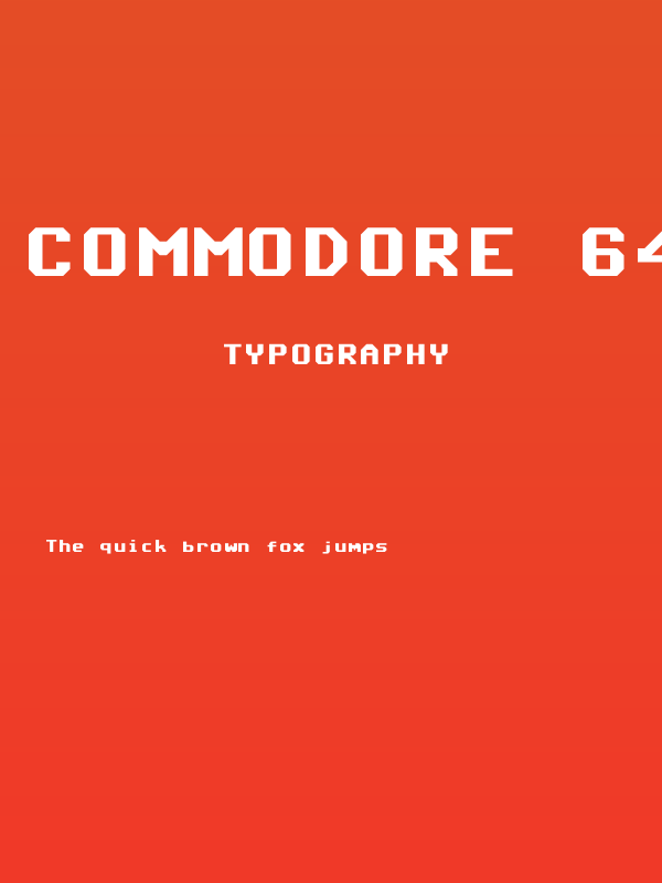 Commodore 64 Angled Poster