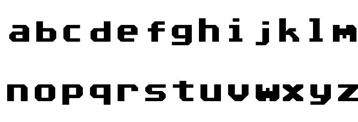 Commodore 64 Angled Font LOWERCASE