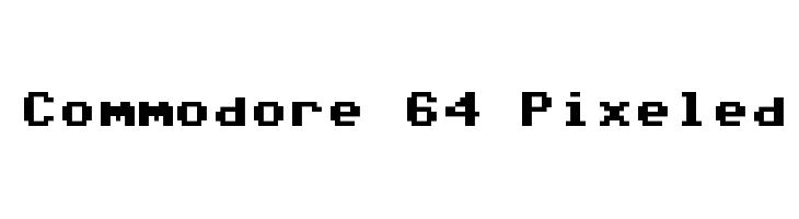 Commodore 64 Pixeled Font