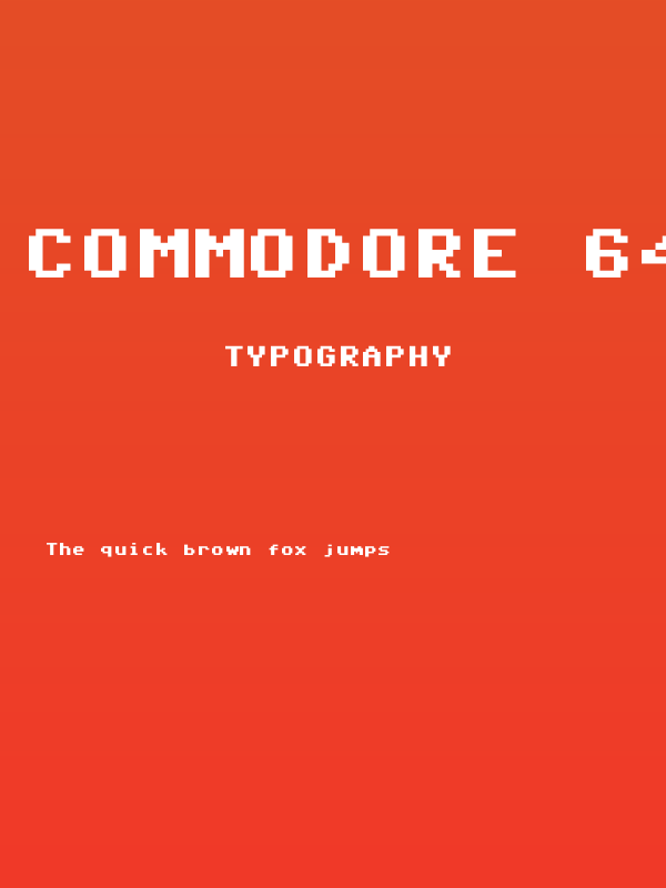 Commodore 64 Pixeled Poster