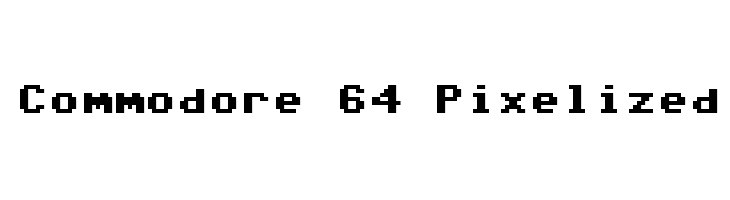 Commodore 64 Pixelized  Descarca Fonturi Gratis