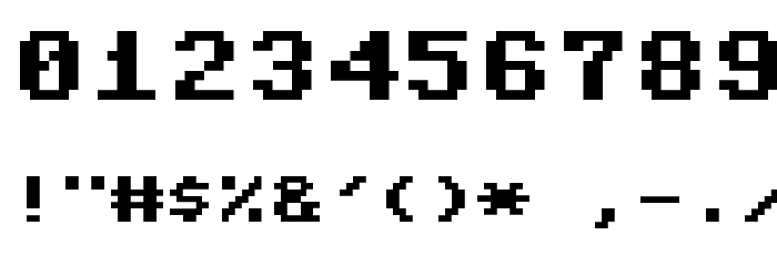 Commodore 64 Pixelized Font OTHER CHARS