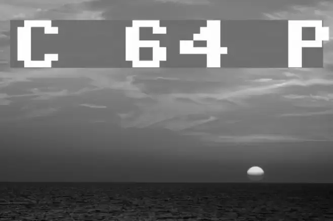 Commodore 64 Pixelized Шрифта examples