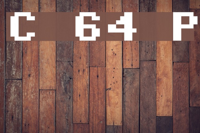 Commodore 64 Pixelized Font examples